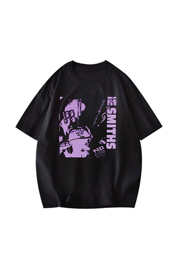 Black the Smiths Unisex Oversize Dtf