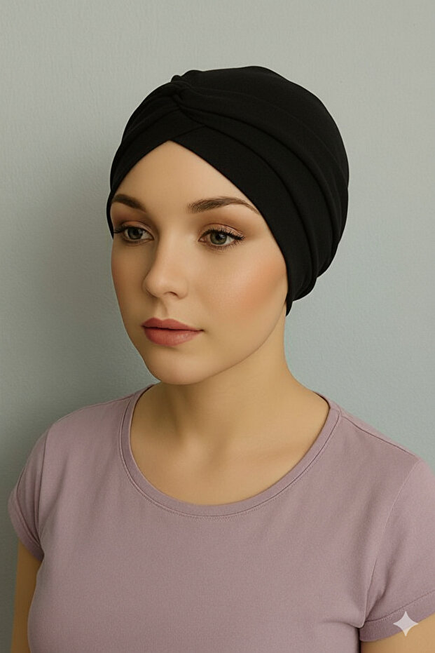 Tek çapraz lastikli bone - 1