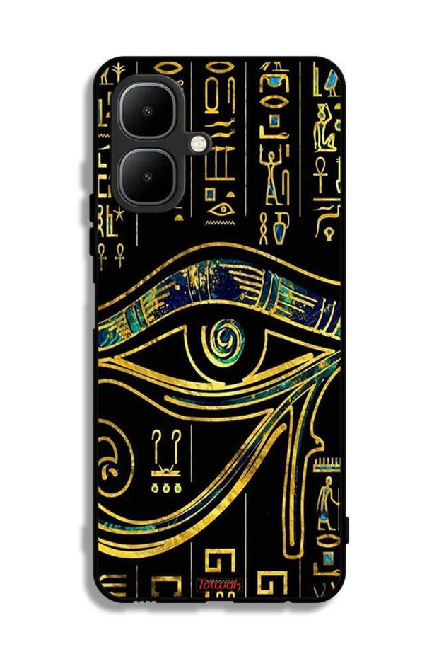غطاء حماية لهاتف Infinix Smart 10 بتصميم عين فنية