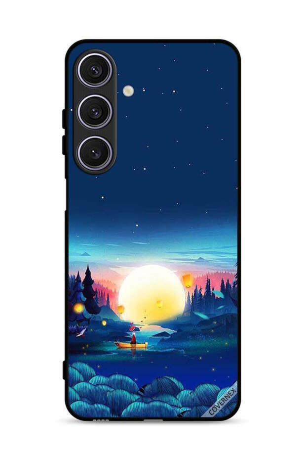 Samsung Galaxy A17 Protective Case Cover Sunset View Paint