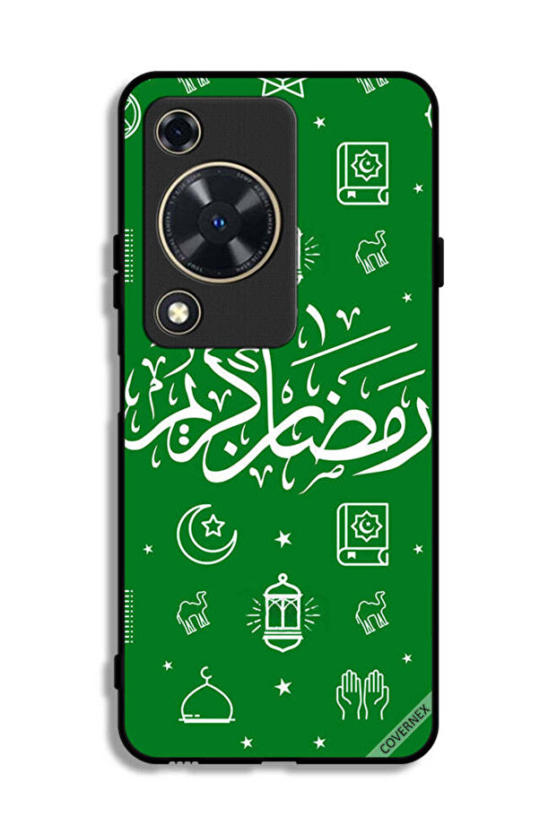 غطاء حماية لهاتف هواوي نوفا Y63 - رمضان كريم - أخضر