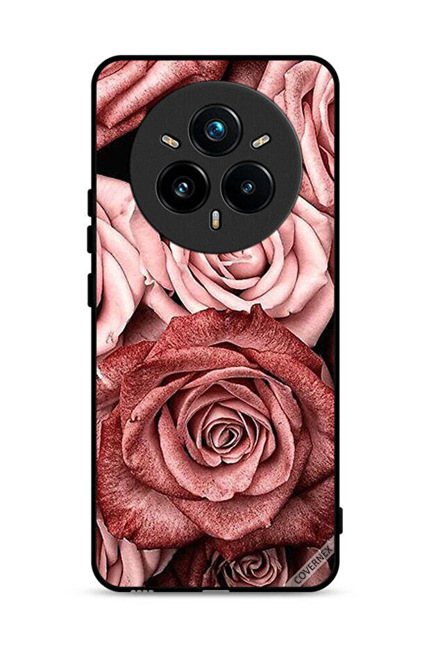 غطاء حماية لهاتف Realme 14 Pro Plus 5G بنقشة زهور الخوخ