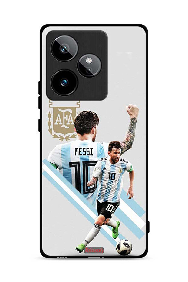 غطاء حماية لهاتف Realme GT 7 5G برسومات ليو ميسي