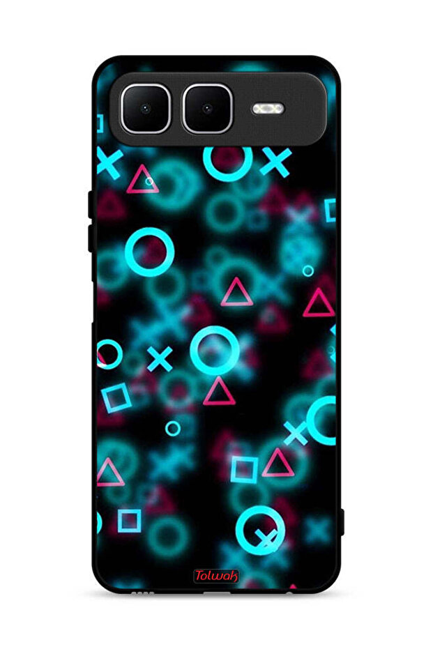 غطاء حماية لهاتف Infinix Smart 10 Plus برسومات أيقونات لعبة الحبار الصغيرة