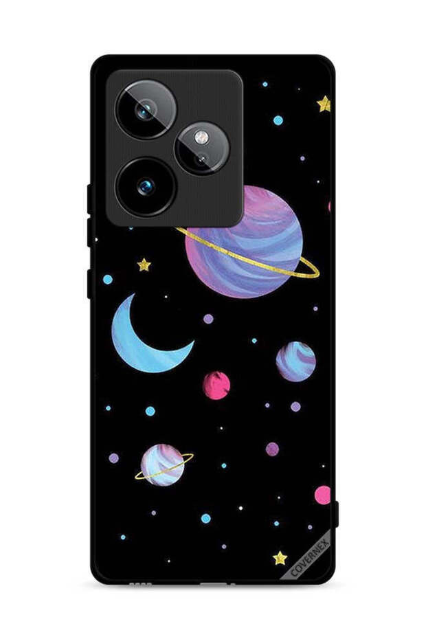 غطاء حماية لهاتف Realme GT 7 5G برسومات الكواكب