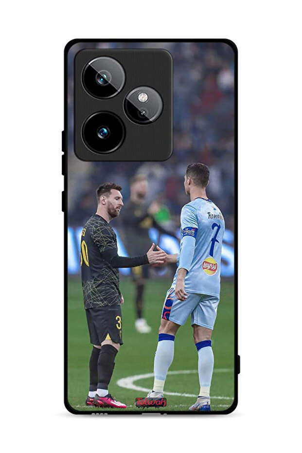 غطاء حماية لهاتف Realme GT 7 5G ميسي ورونالدو