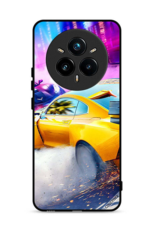 غطاء حماية لهاتف Realme 14 Pro Plus 5G بتصميم سيارة سباق