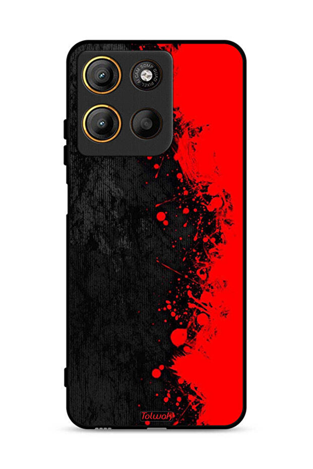 Motorola Moto G15 Protective Case Cover Paint Abstract Pattern