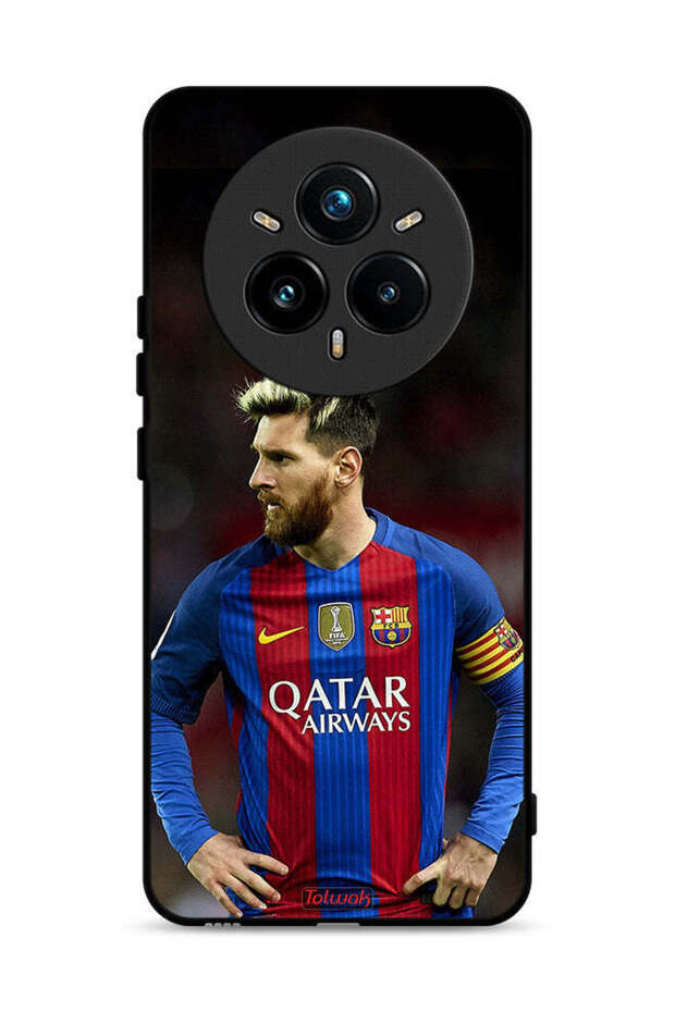غطاء حماية لهاتف Realme 14 Pro Plus 5G ميسي برشلونة