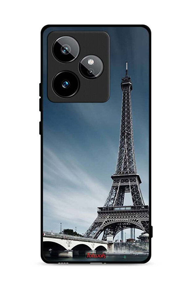 غطاء حماية لهاتف Realme GT 7 5G بتصميم برج إيفل