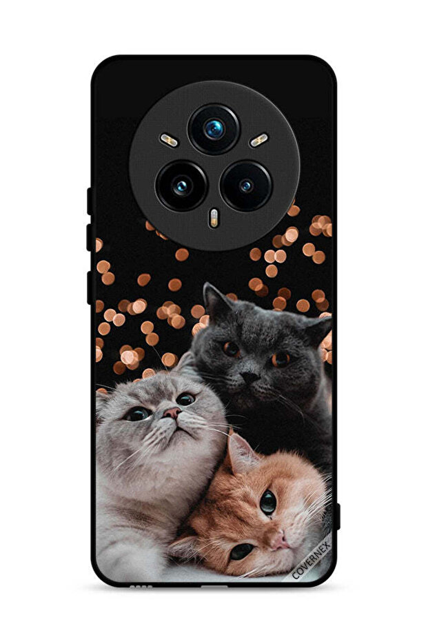 غطاء حماية لهاتف Realme 14 Pro Plus 5G بتصميم قطط