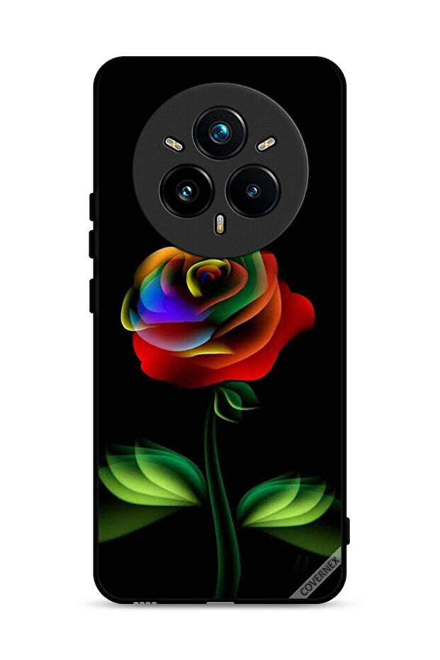 غطاء حماية لهاتف Realme 14 Pro Plus 5G بلون قوس قزح وردي
