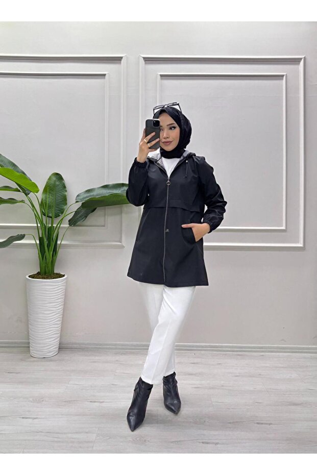 ŞAPKALI YAĞMURLUK - 1