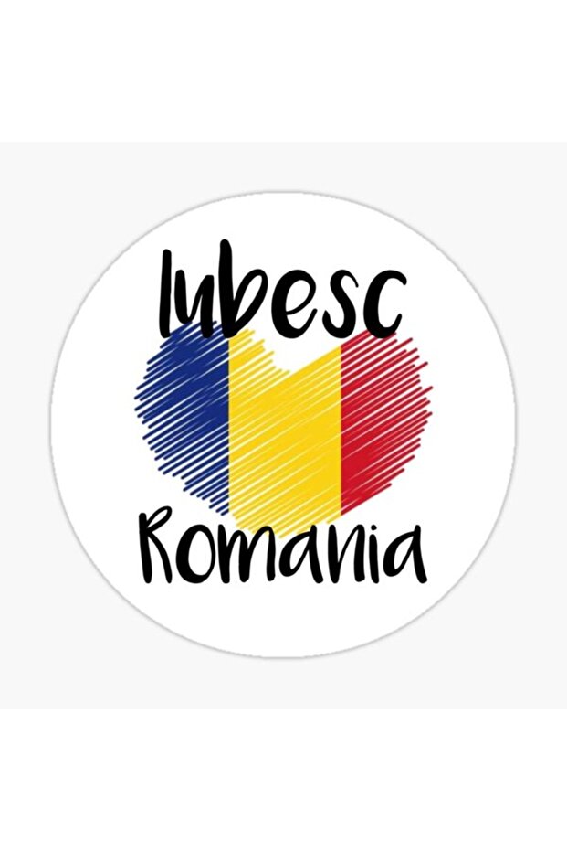 Sticker iubesc romania car sticker sticker 18cm
