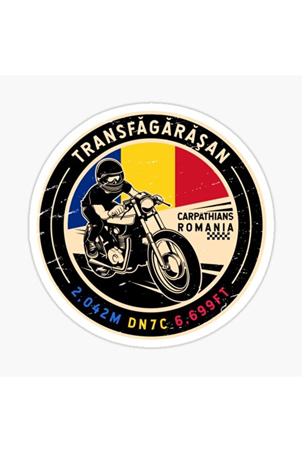 Transfagarasan Romania Motorcycle Decal Sticker 19cm