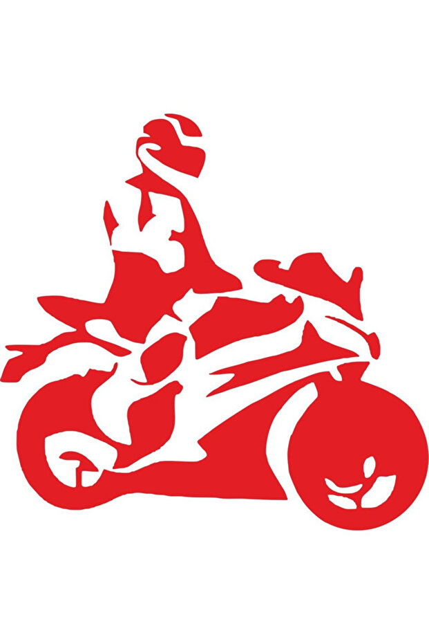 Motorcycle Biker Sticker 19cm,