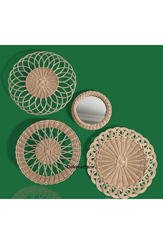 Rattan Bamboo Wicker Wall Decor