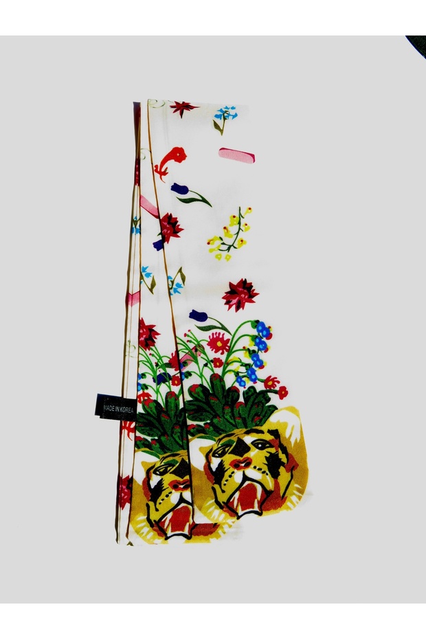 Dog Scarf - Cat Scarf - Pet Accessory 50% Silk with Lion Image