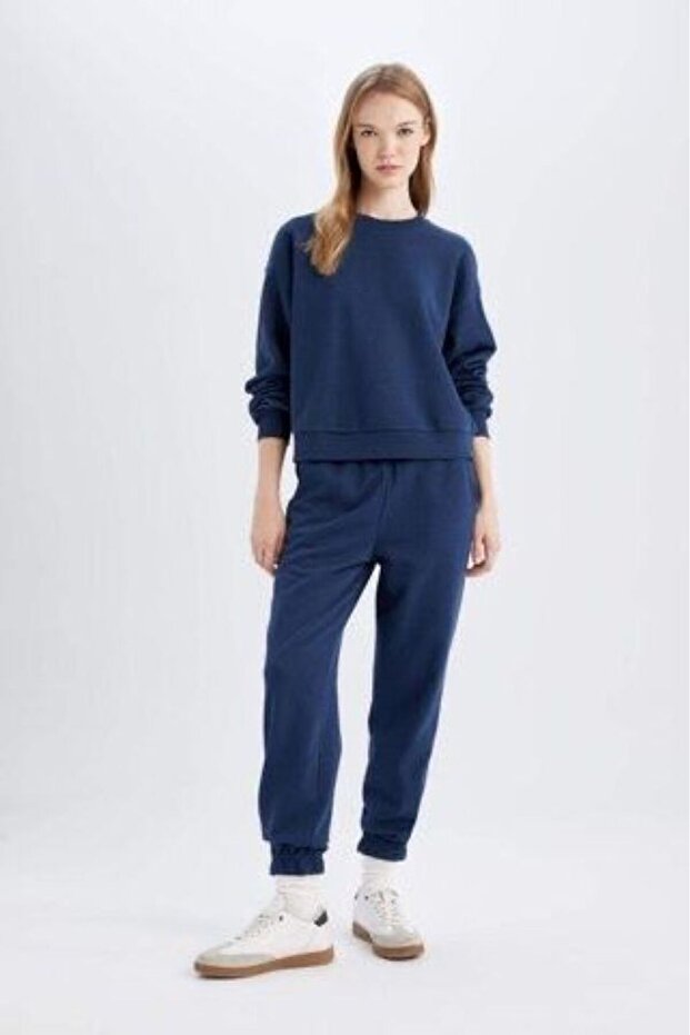 Regular Fit Normal Kalıp Basic Sweatshirt - 1