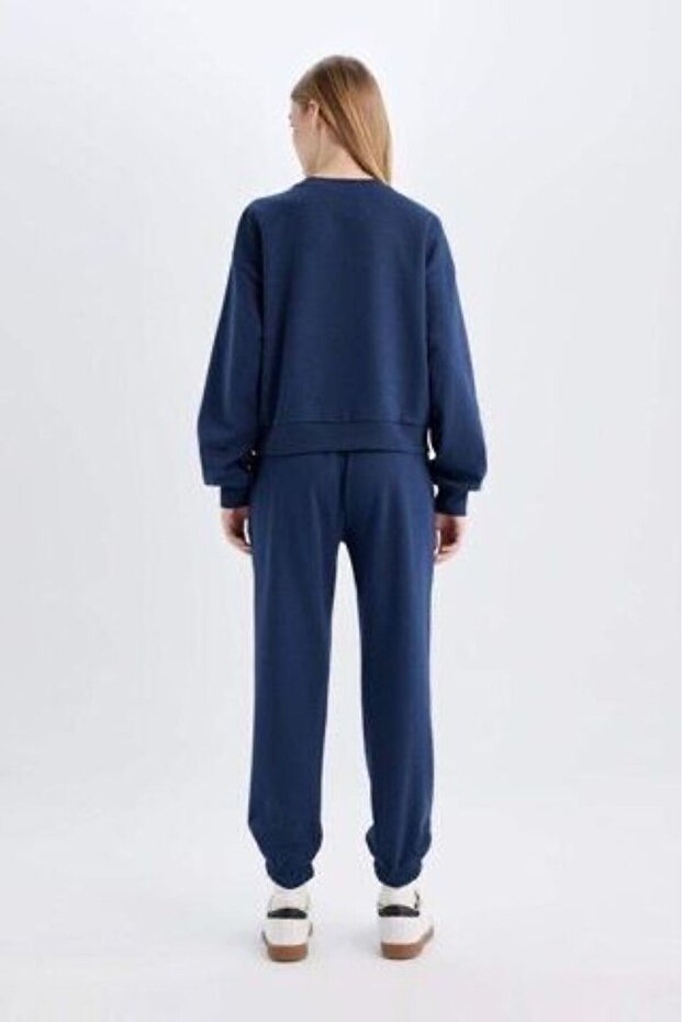 Regular Fit Normal Kalıp Basic Sweatshirt - 4