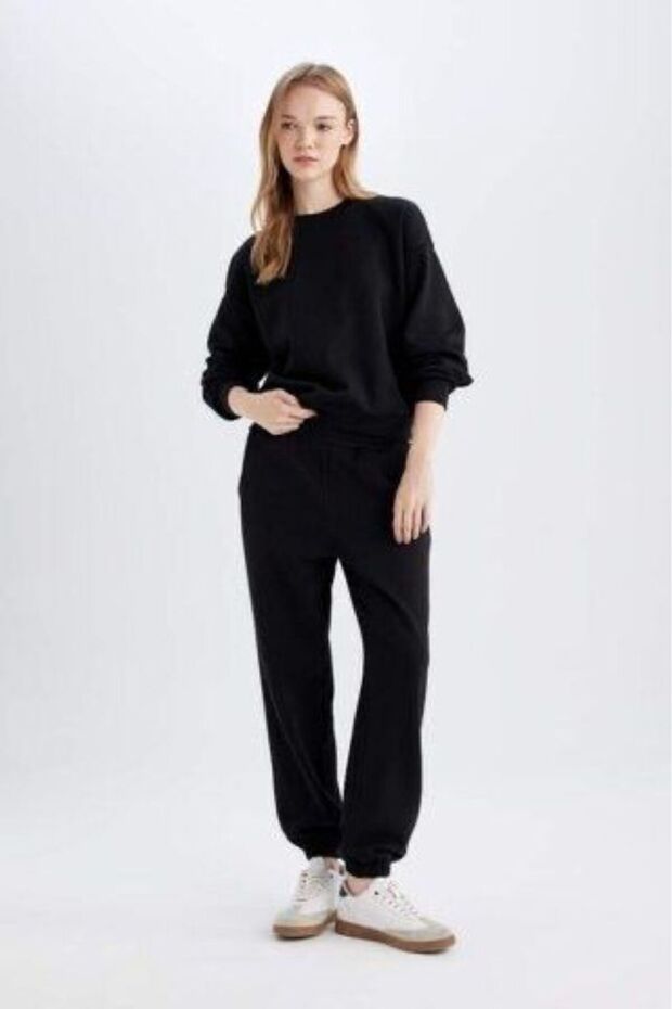 Regular Fit Normal Kalıp Basic Sweatshirt - 2