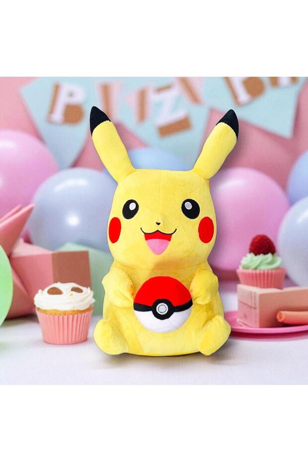 Pokemon Pikachu Plush Toy 40 cm Large Size Soft Velvet Plush with Poketop, Play & Sleep Companion