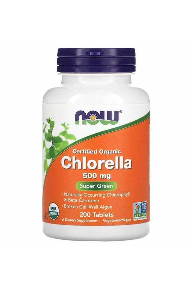 Certified Organic Chlorella, 500 mg, 200 Tablets