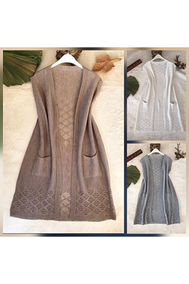 3 Pieces Thin Knitted Mom Vest