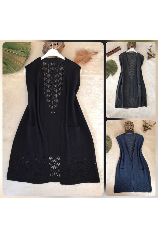 3 Pieces Thin Knitted Mom Vest