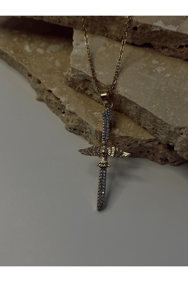 Çelik Anka Kolye - 1