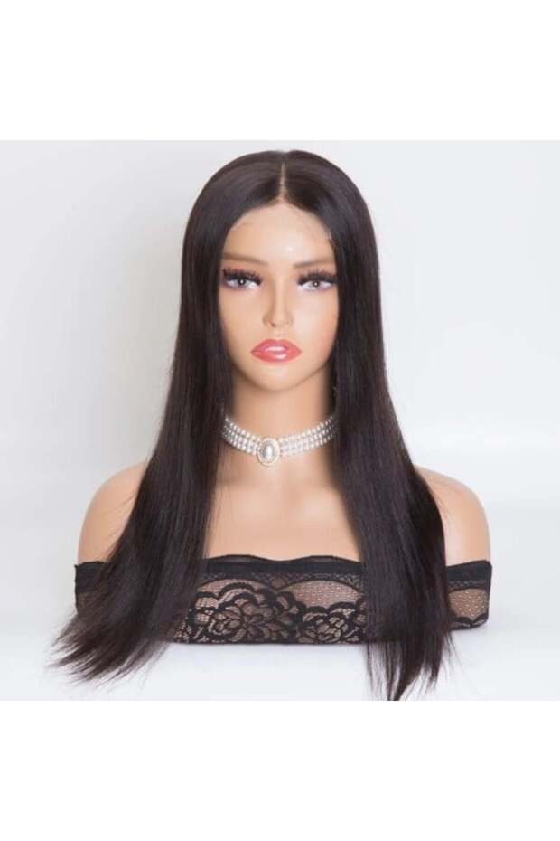 باروكة شعر طبيعي عالية الجودة بطول 18 بوصة (لورا)