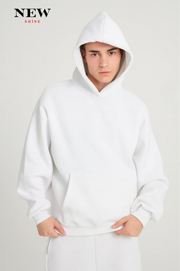 سويت شيرت بقلنسوة للجنسين
