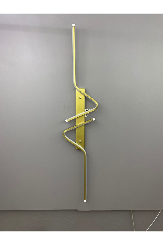 Yüksek Aydınlatmalı Z Model Gold Led Aplik Avize Modern, 3 Renk Aydınlatma - 4