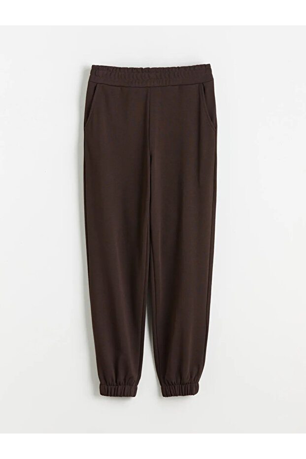 Beli Lastikli Kadın Jogger Eşofman Altı - 2