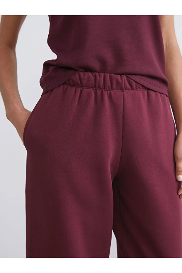 LCW VisionBordo Beli Lastikli Kadın Kalın Eşofman Altı - 3