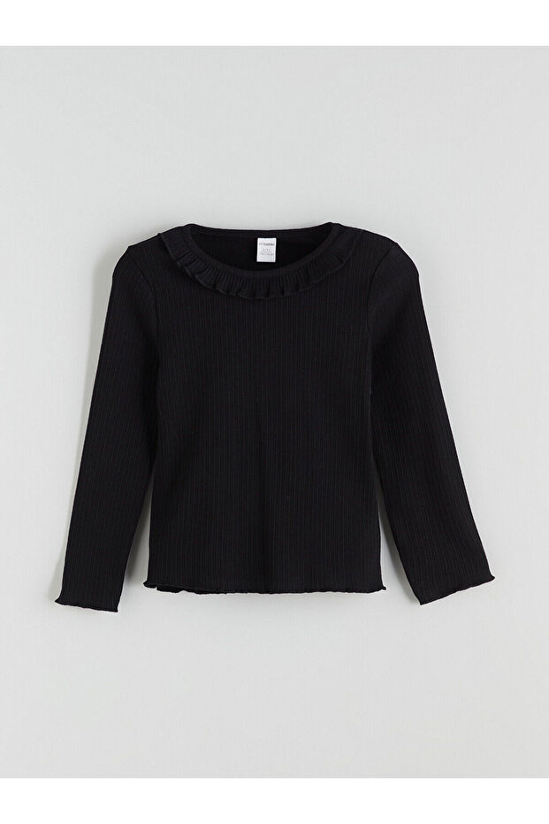 Crew Neck Basic Girl's T-Shirt