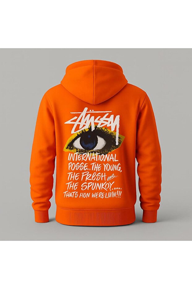 Eye Printed Graphic Hooded Sweatshirt – Unisex Casual Fashion