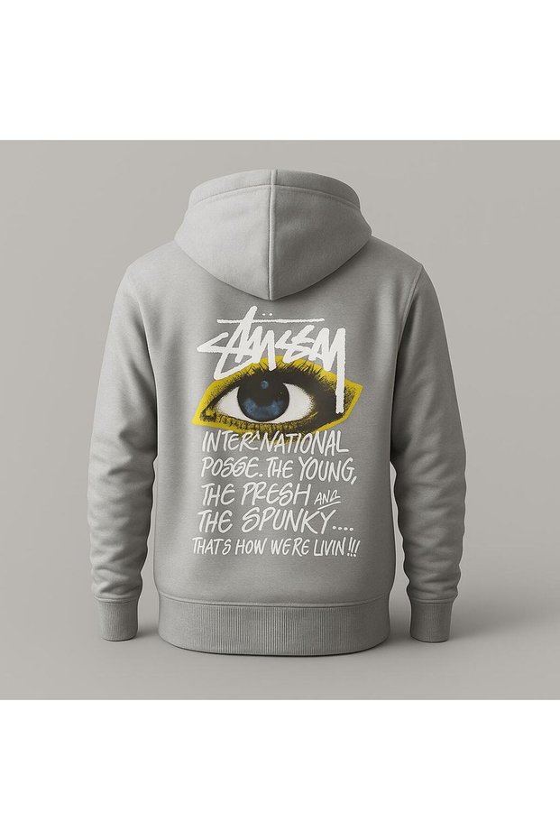 Eye Printed Graphic Hooded Sweatshirt – Unisex Casual Fashion