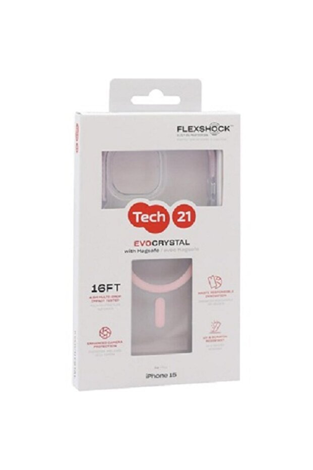 غطاء خلفي من EvoCrystal مع MagSafe لهاتف iPhone 15 - 1