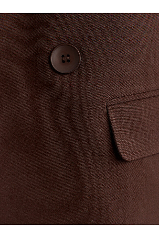 60767 سترة بليزر - بني داكن - 4