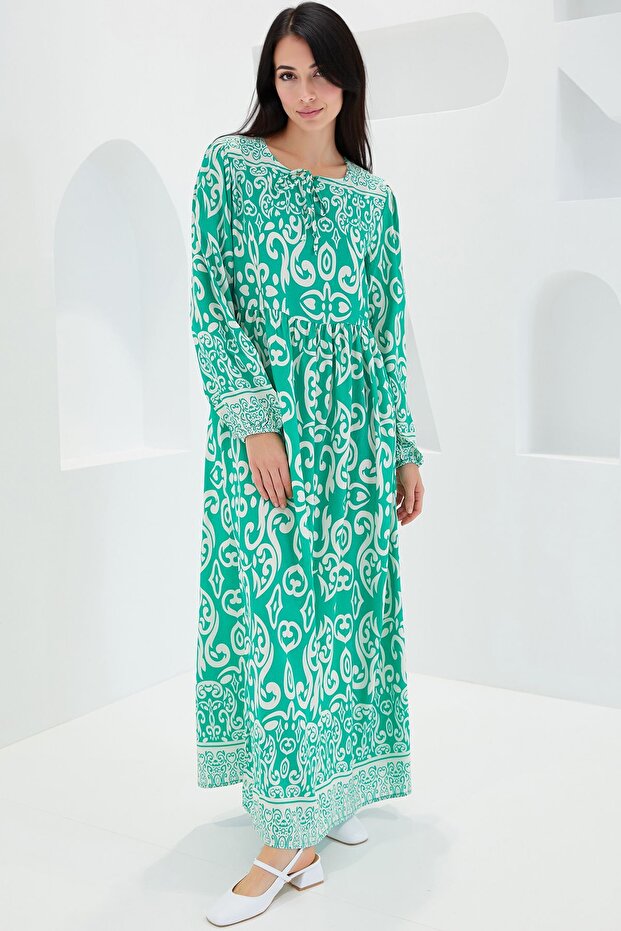 Rochie lungă cu model BDART - 1