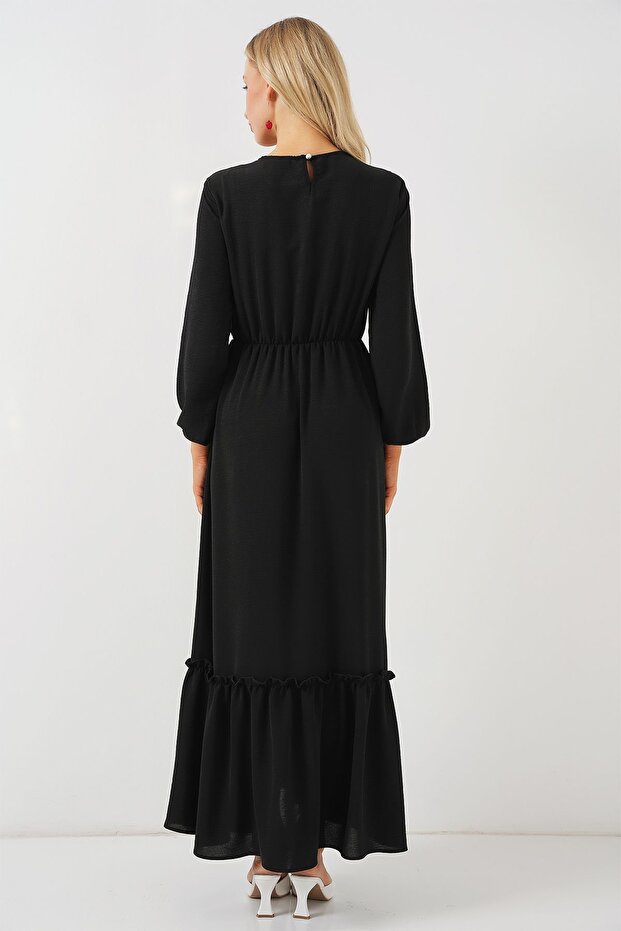 Rochie lungă și modestă brodată BDART - 6