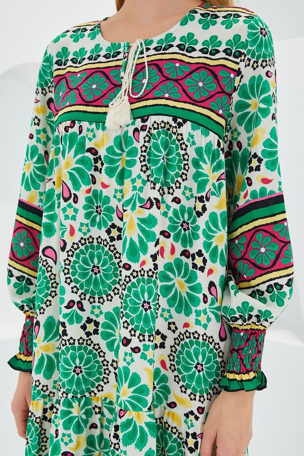 Rochie lungă cu model BDART - 4