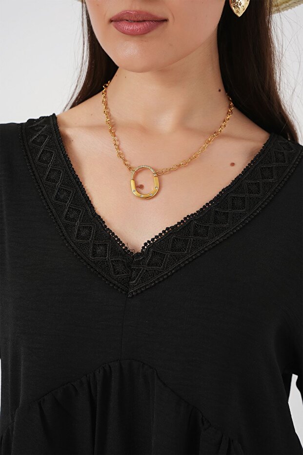 BDART Astarlı V Yaka Mini Elbise - 5