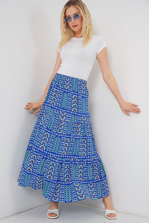 BDART Desenli Maxi Etek - 3