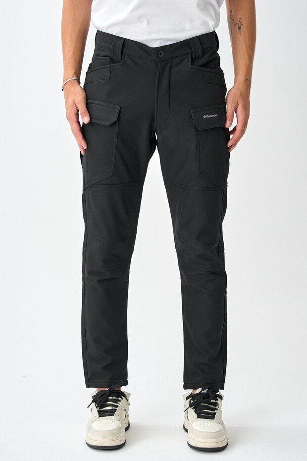Soft Shell Wind, Water & Cold Proof Winter Tactical Pants with Fleece Inside E218 - 6