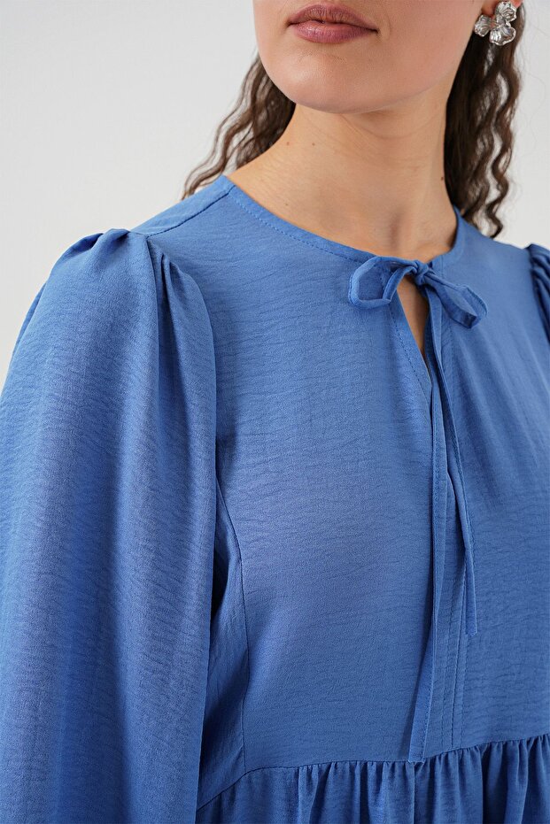 Bdart Buttoned Textile Patterned Max Dress - 5