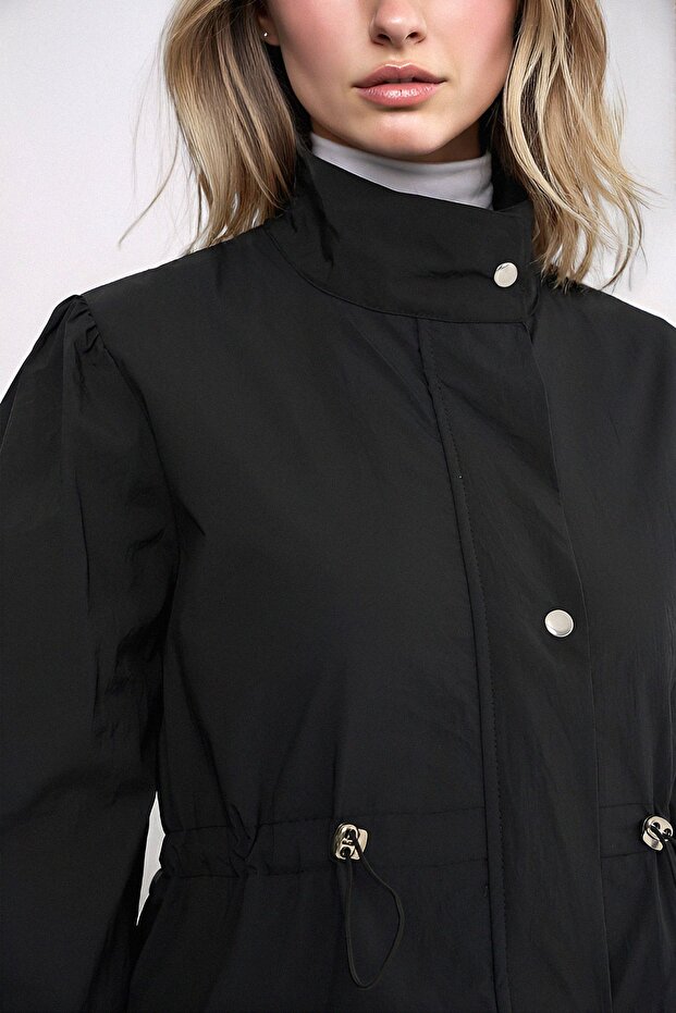 BDART Uzun Astarlı Trençkot, Düşük Yaka - 4