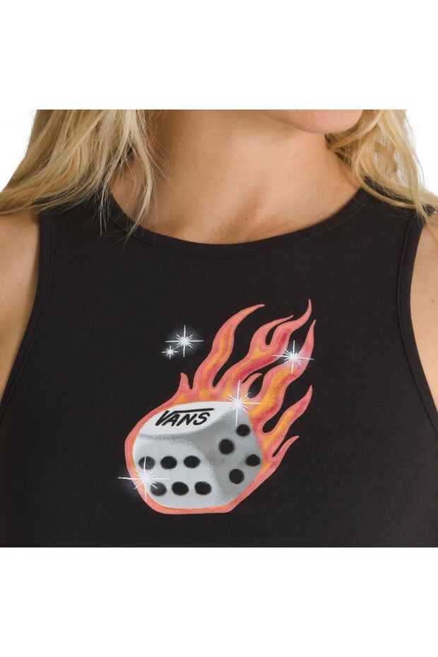 No Dice Fitted Crop Tank - 2