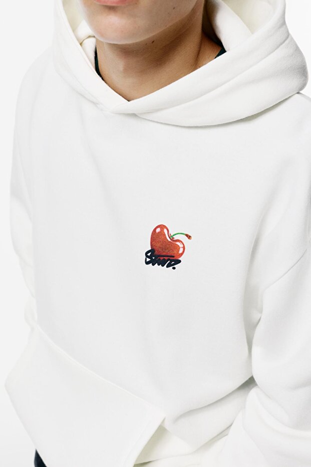 Kirazlı STWD Kapüşonlu Sweatshirt - 4